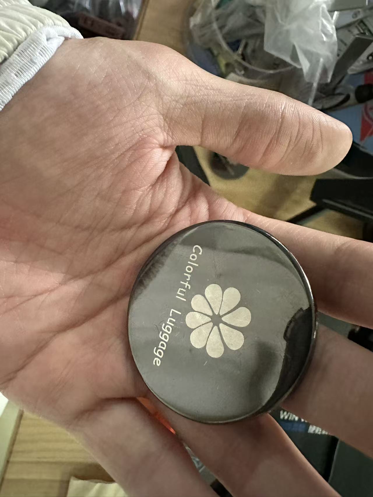 Laser logo customization sample