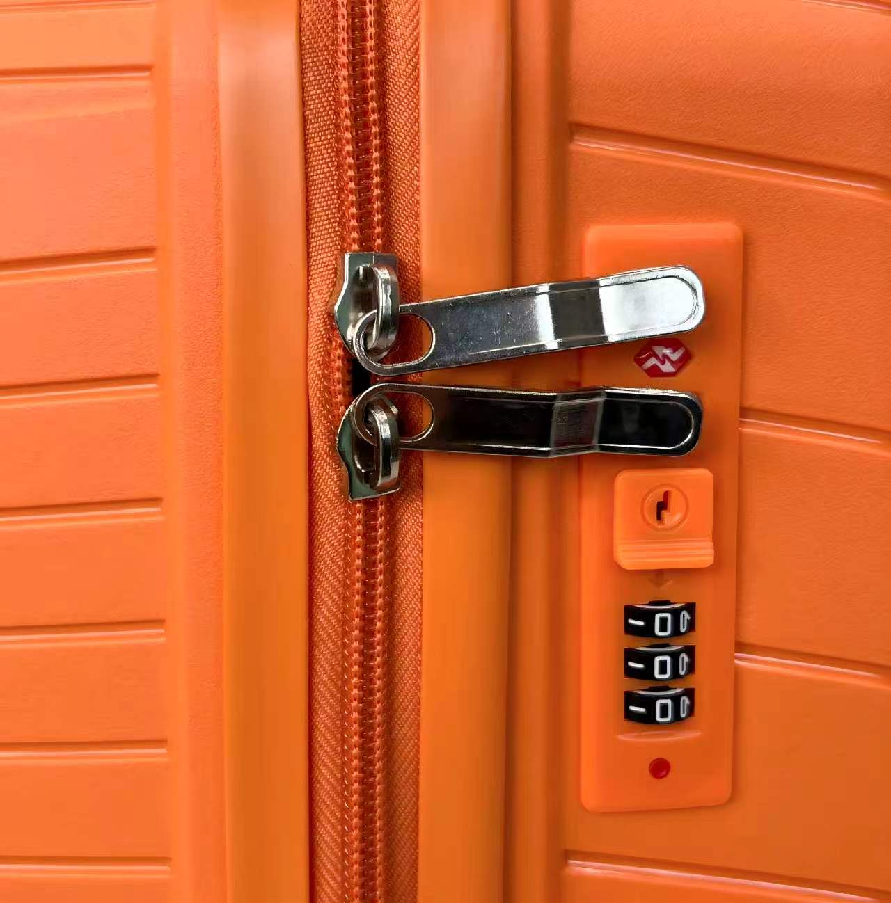 Lock and zipper detail