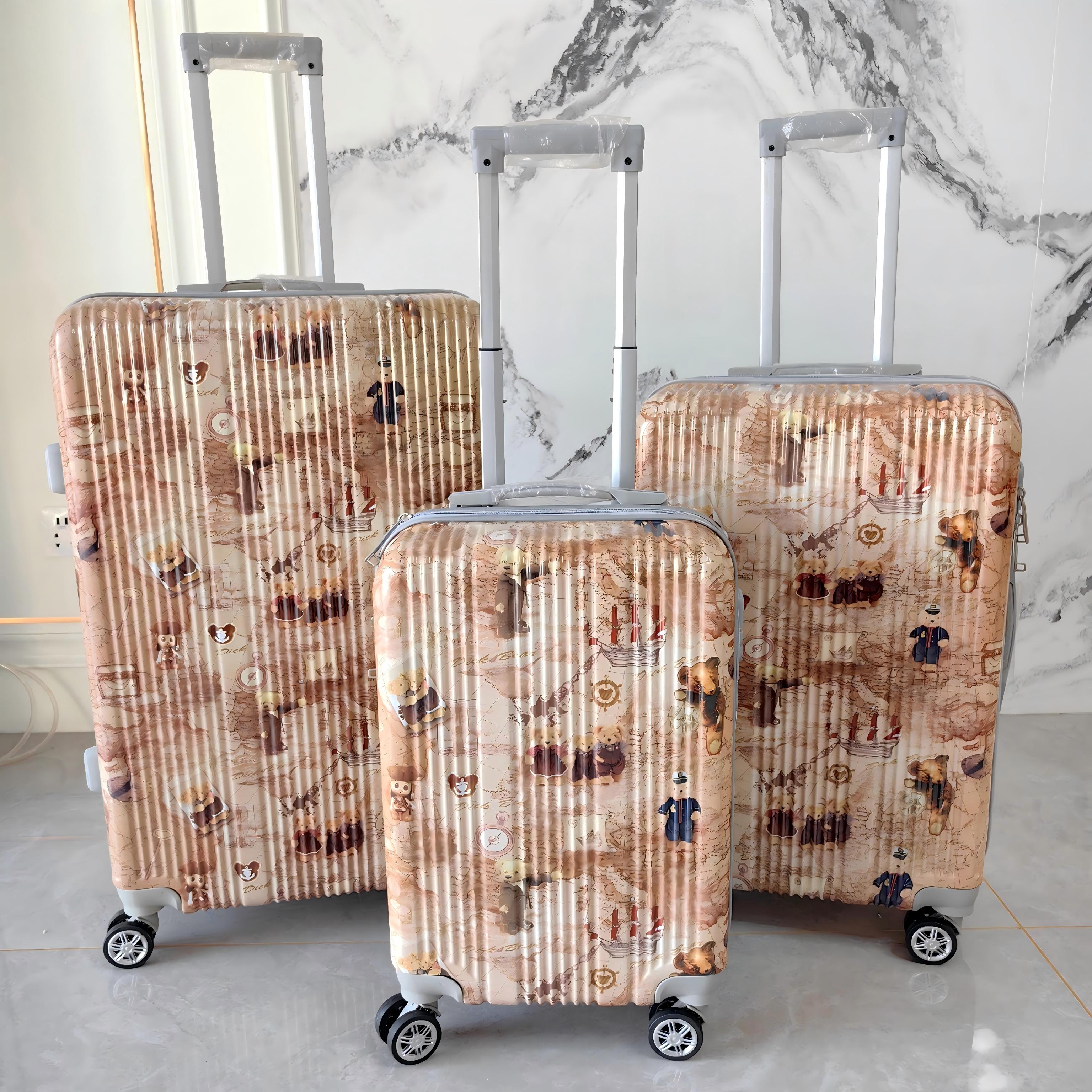 Color Voyage Map ABS+PC Printed Luggage Set detail 2