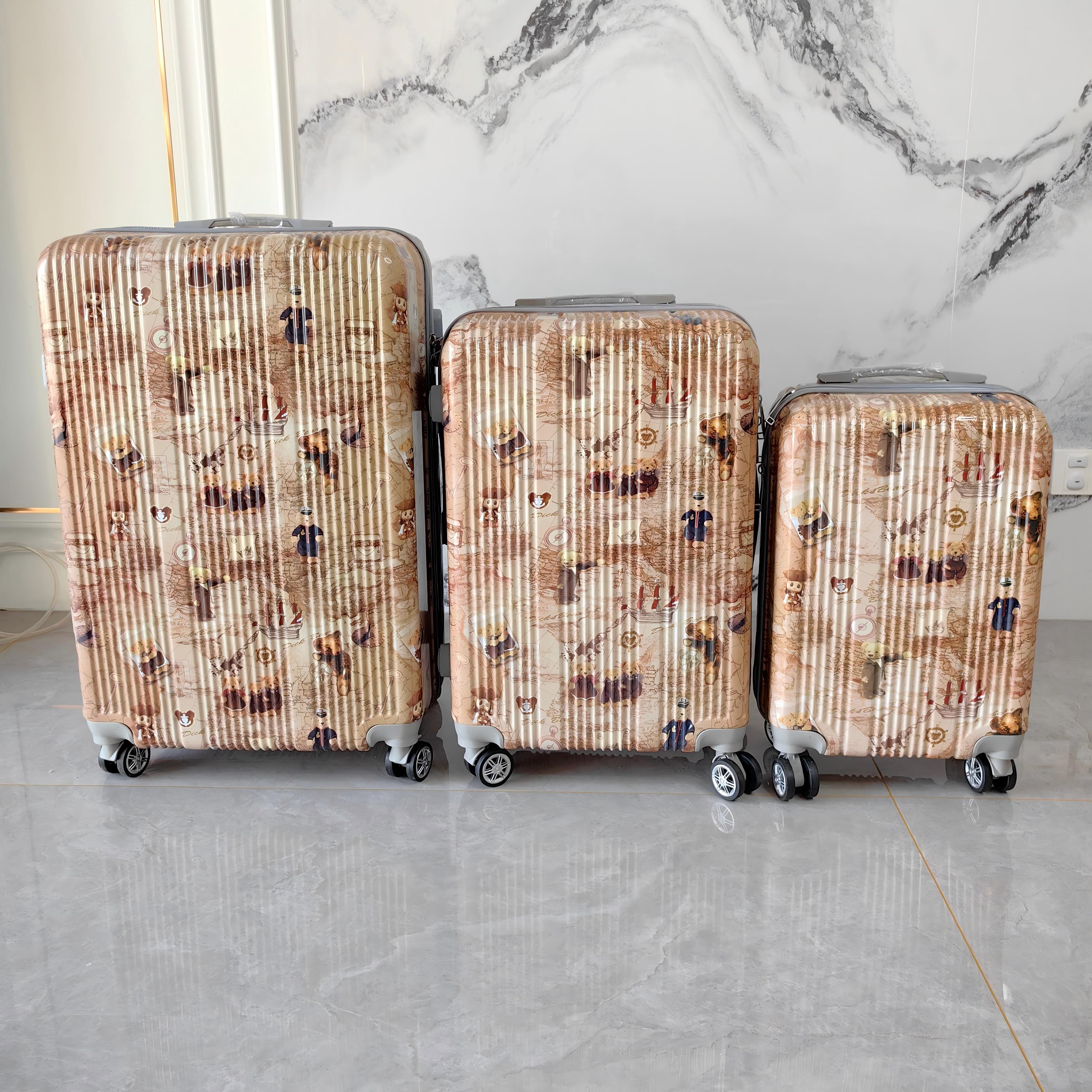 Color Voyage Map ABS+PC Printed Luggage Set detail 3