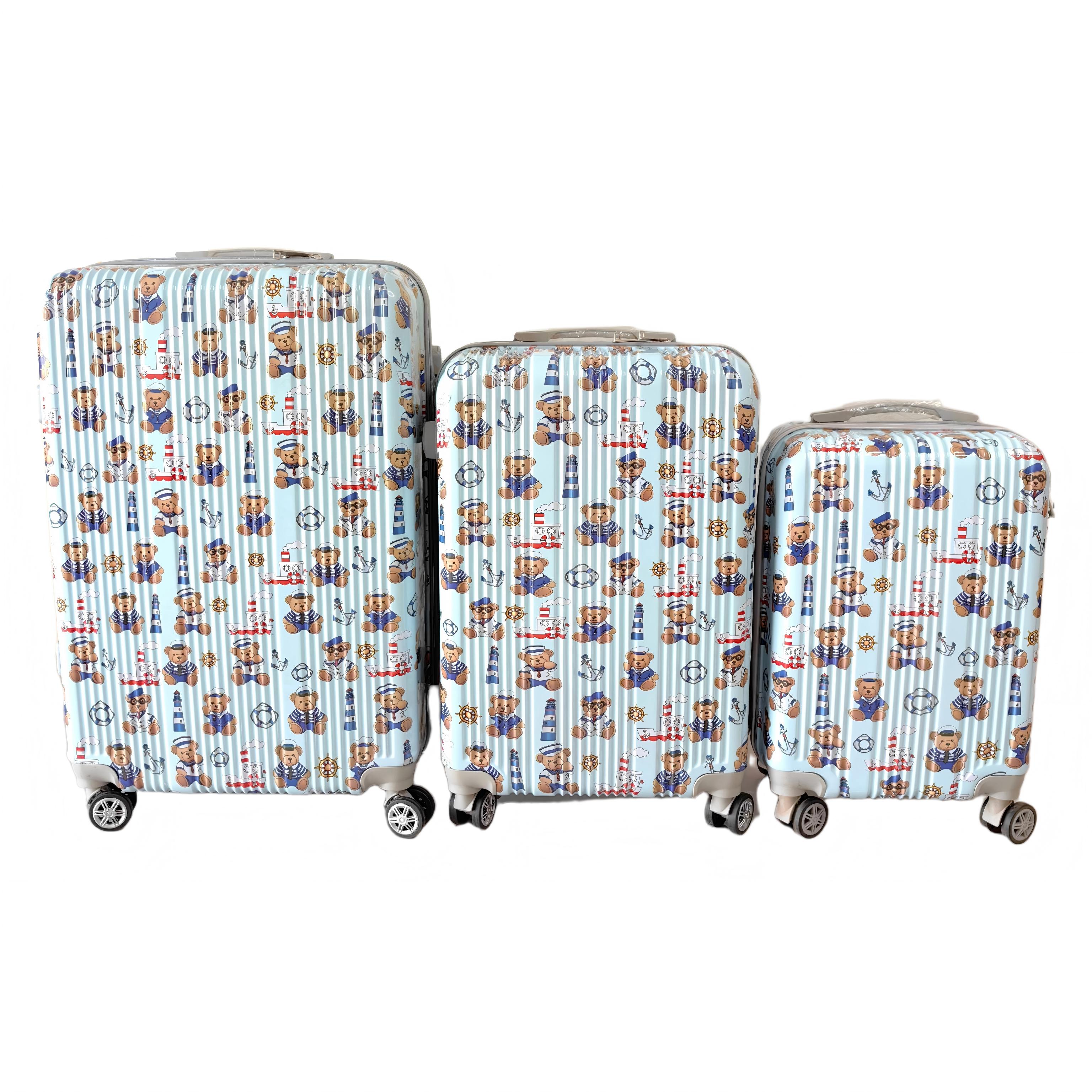 Color Starry Sky ABS+PC Printed Luggage Set detail 1