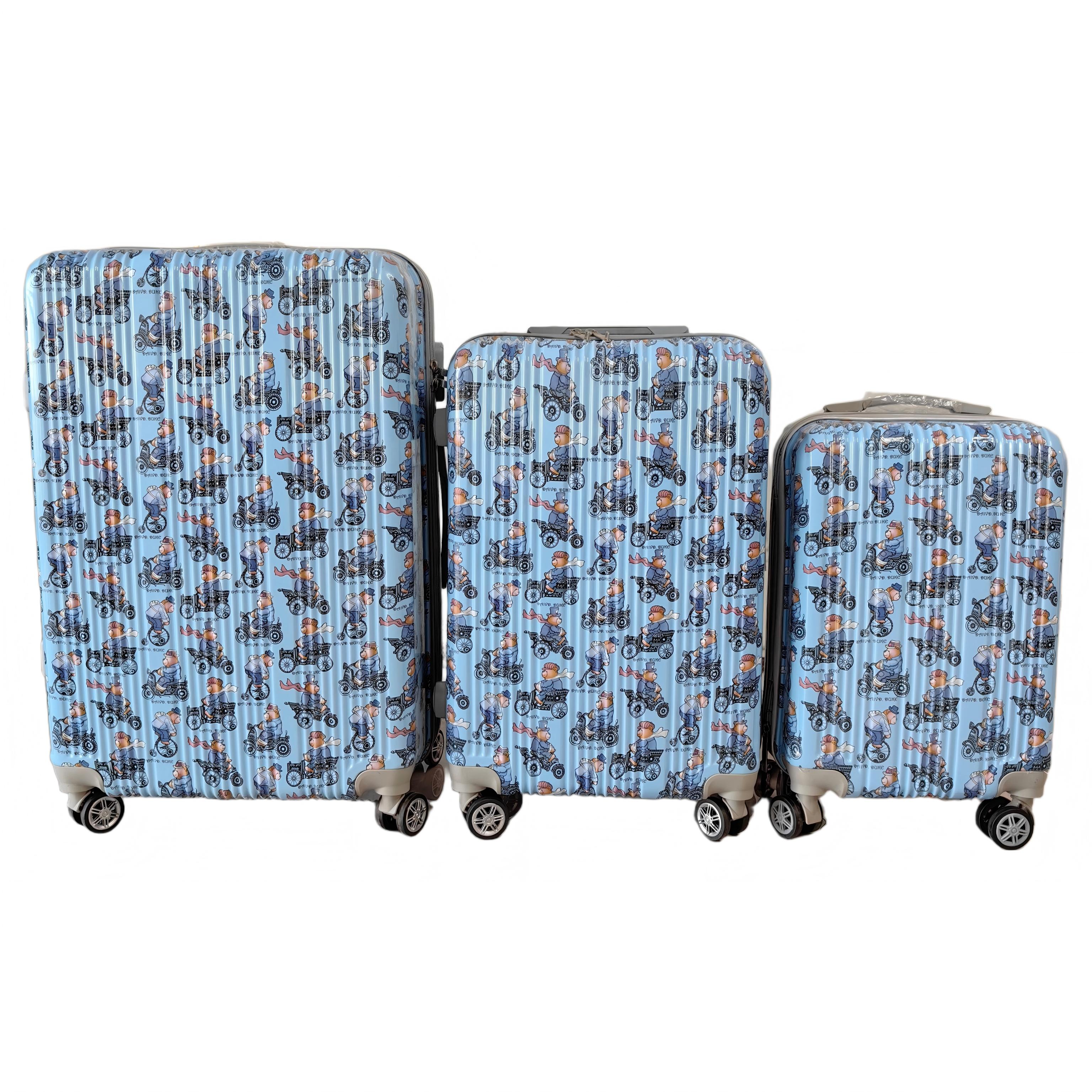 Color Graffiti Pop ABS+PC Printed Luggage Set detail 1