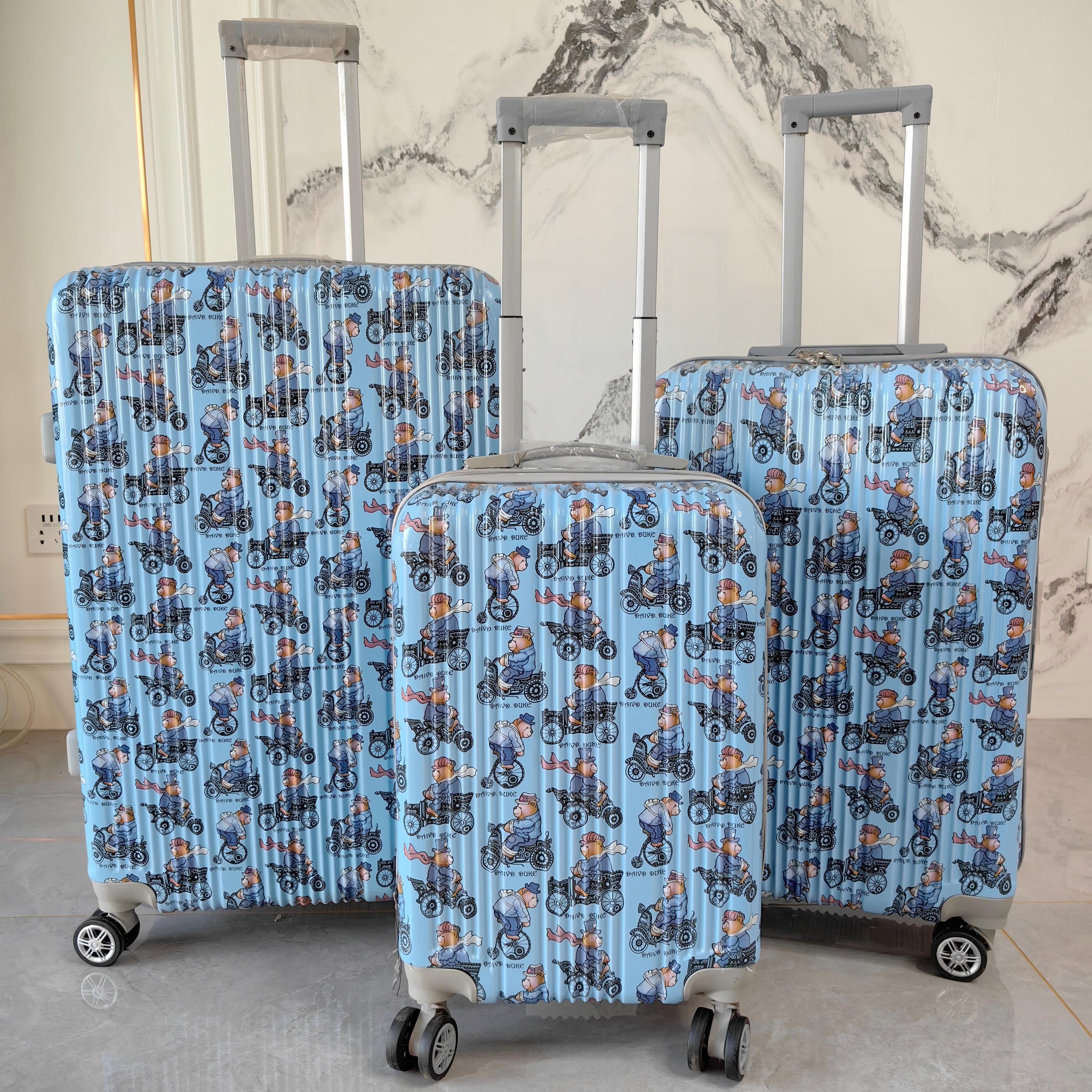 Color Graffiti Pop ABS+PC Printed Luggage Set detail 3