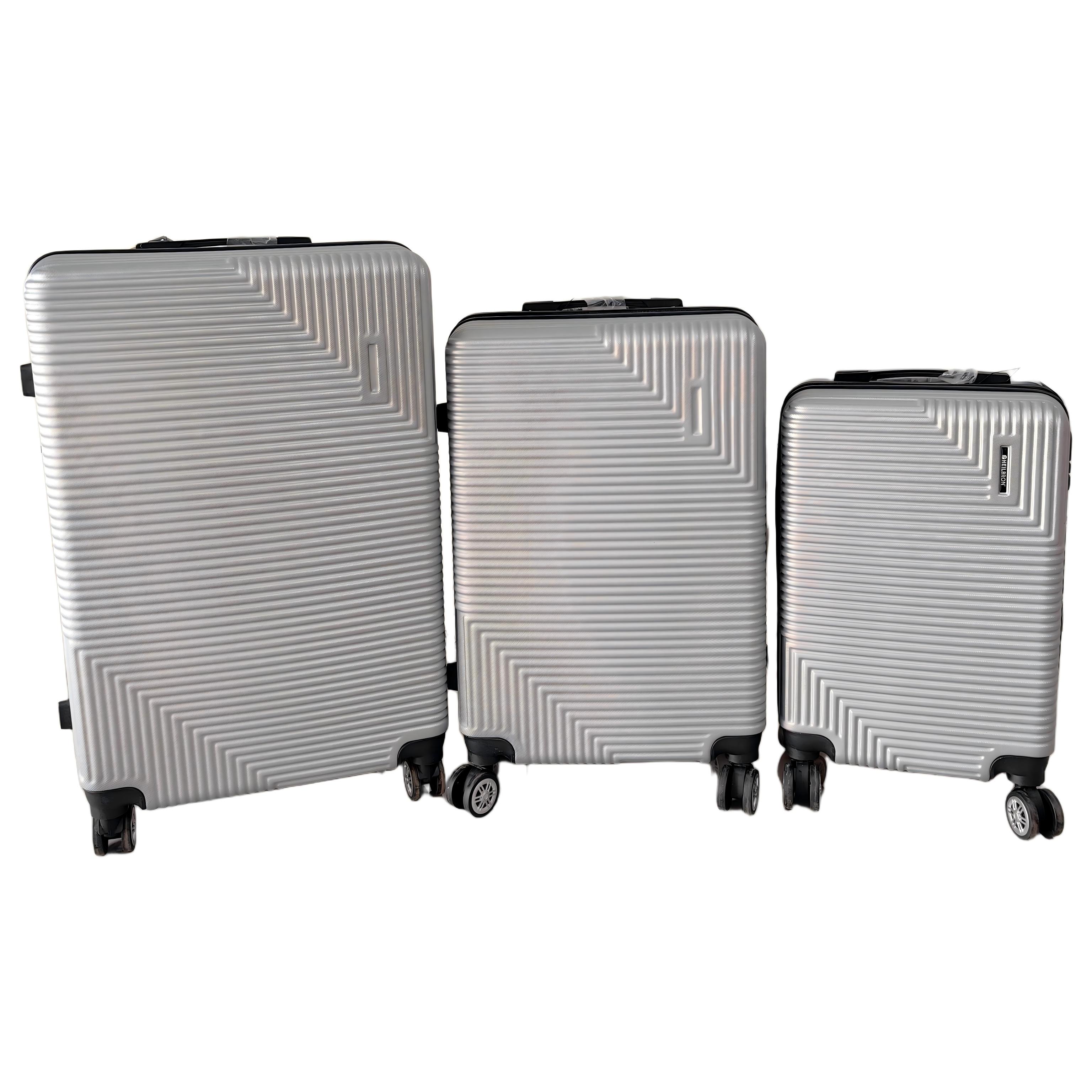 Color Marble Wave ABS+PC Printed Luggage Set detail 1