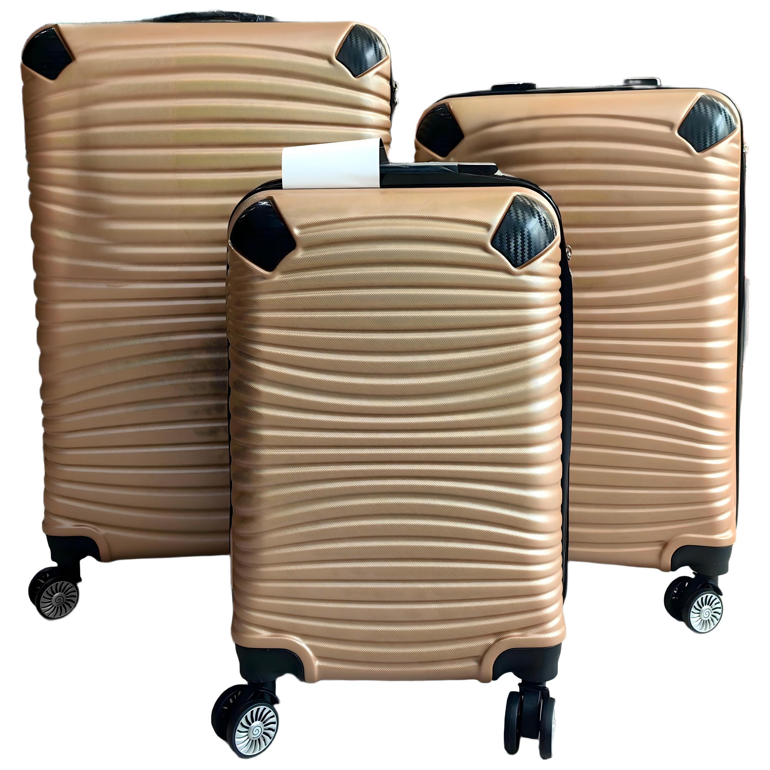 Color Cartoon Travel ABS+PC Printed Luggage Set detail 1