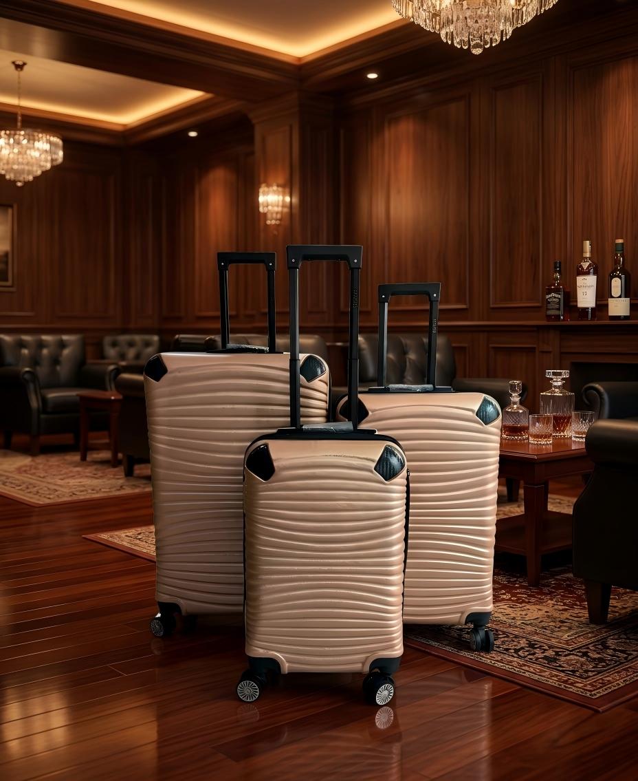 Color Cartoon Travel ABS+PC Printed Luggage Set