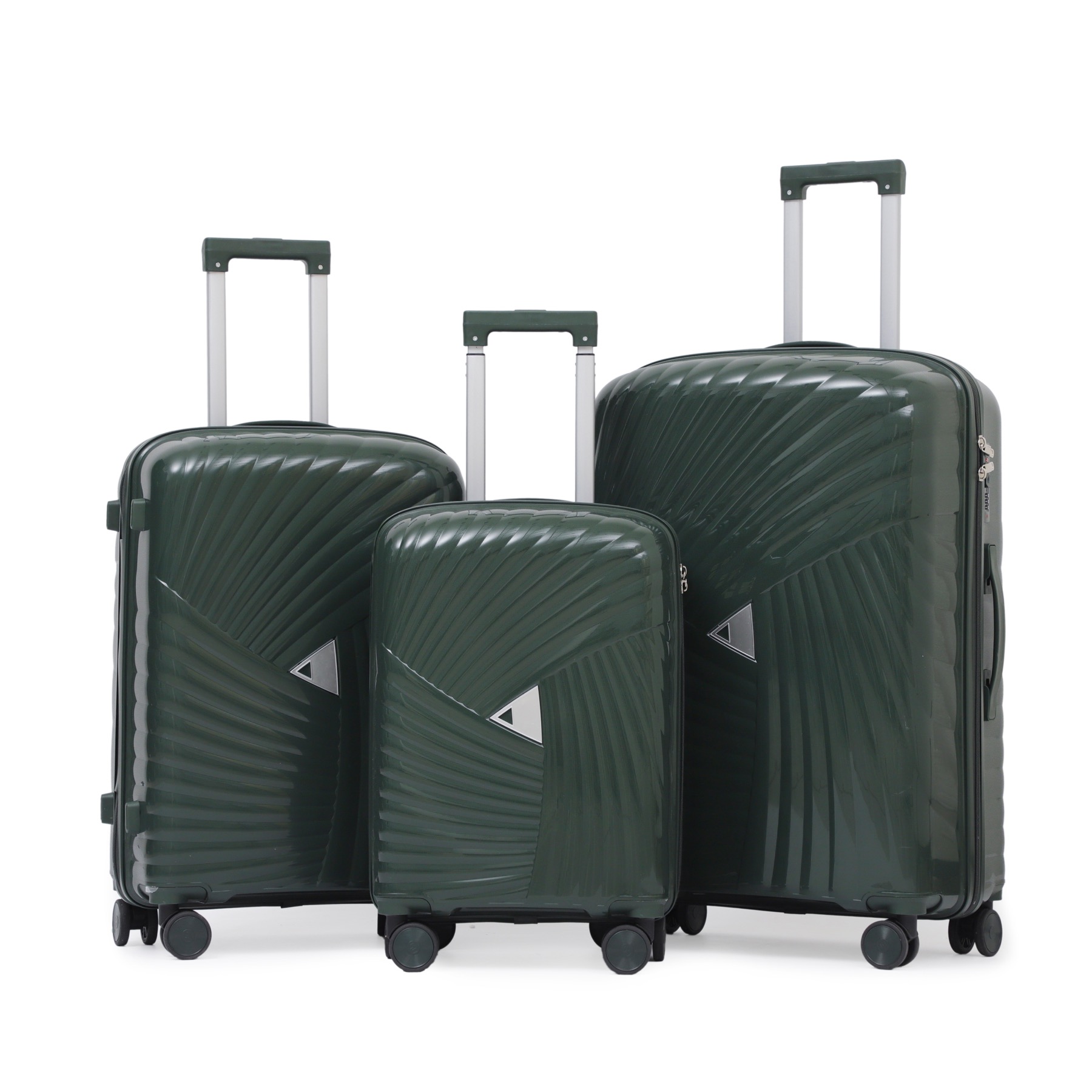 Color AirGlide PP Anti-Burst Zipper Luggage Set detail 2