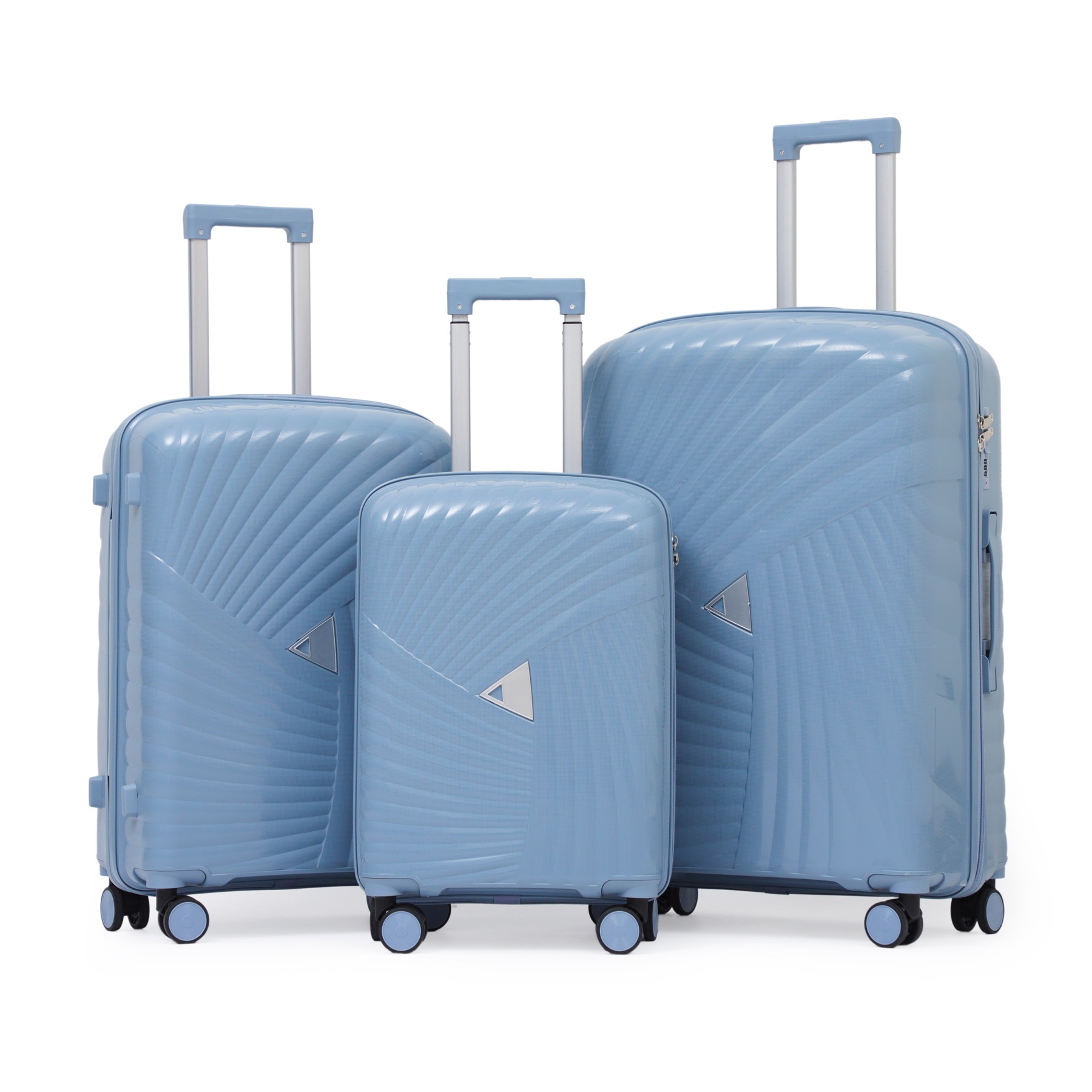 Color AirGlide PP Anti-Burst Zipper Luggage Set